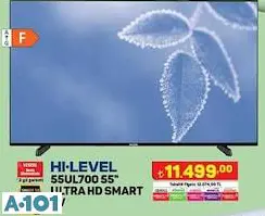 Hİ-LEVEL 55 ULTRA HD SMART LED TV AKILLI TELEVİZYON